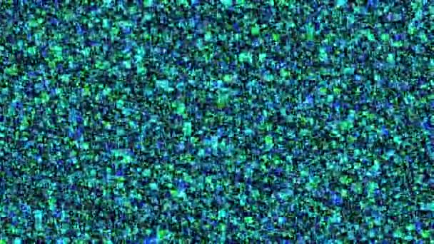 Caja Cuadrada Pixelada Abstracta Colorida Loop Flotante Del Ahorrador Pantalla — Vídeo de stock