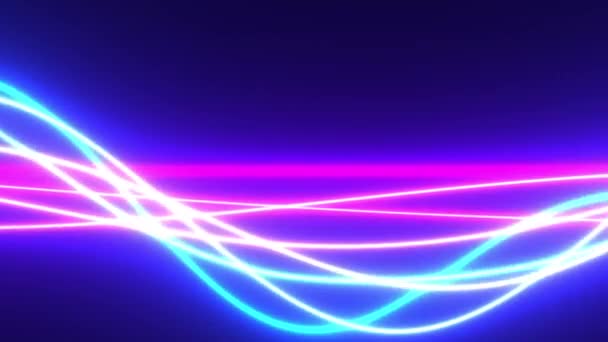 Neonowe Światło Ray Vaporware Vibe Synth Wave — Wideo stockowe