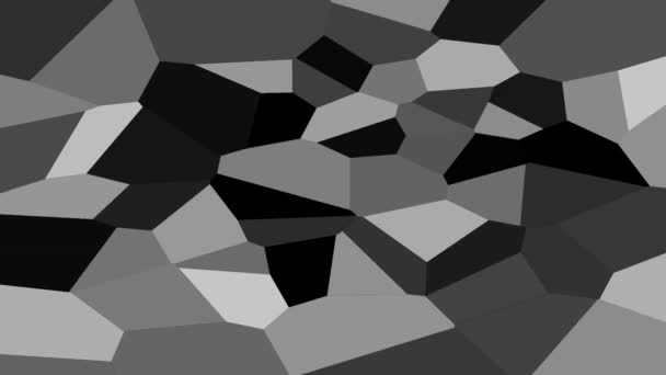 Abstract Monochrome Greyscale Keep Constantly Changing Shapes Loop — Stock Video