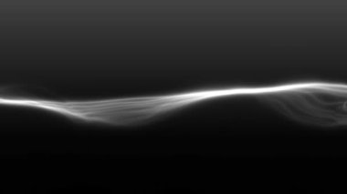 Parlayan Beyaz Dalgalar Döngüsü ile Sakin Gri Tonlama Suyu