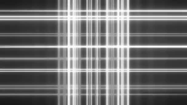 超级明亮灰度霓虹灯激光光束光圈 — 图库视频影像
