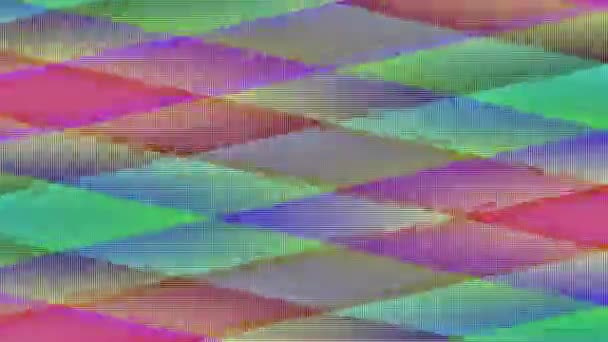 Kolorowe Geometryczne Kształty Matrycy Kropki Pętla Transformacji — Wideo stockowe