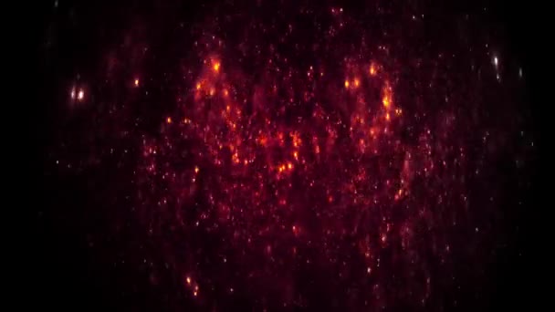 Rotazione Globi Rossi Galassia Lattea Scienza Dello Spazio Uno Sfondo — Video Stock