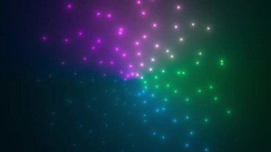 Çoklu Renkler Ateş Böcekleri Koyu Arkaplan 2 'de Dairesel Şekilde Işıklar