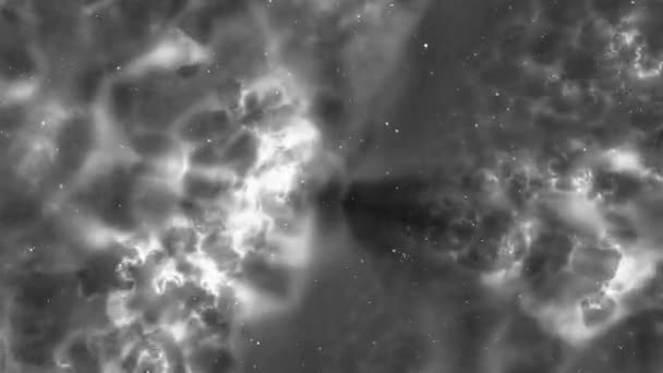 Voyager Travers Voie Lactée Galaxique Nébuleuse Clair Étoiles Étoilées Niveaux — Video