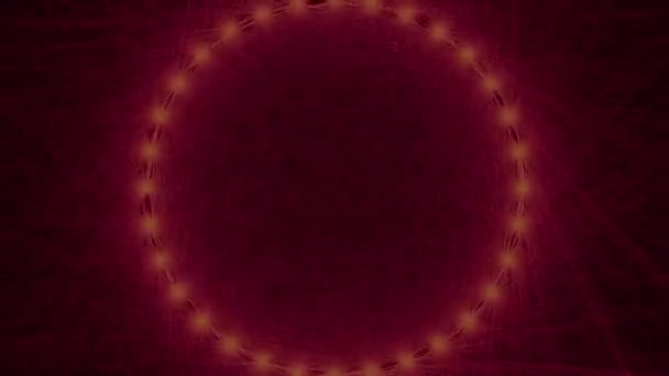 Ηλεκτρικό Πορτοκαλί Plasma Globe Προσομοίωση Flicker Νέον Φώτα Ray Trace — Αρχείο Βίντεο