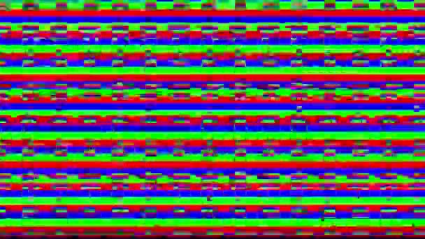 サイケデリックレッドグリーンブルー Rgb Color Stars Pattern Rotating — ストック動画