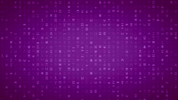 Ψηφιακή Εξωγήινη Γλώσσα Glyph Matrix Λάμψη Iii — Αρχείο Βίντεο