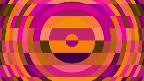 从中心向外转出的径向固色转换Iii — 图库视频影像