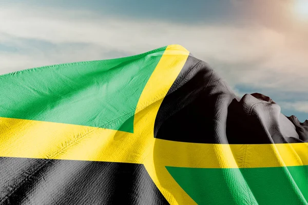자메이카의 아름다운 위에서 흔들고 — 스톡 사진