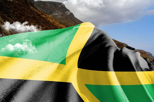 자메이카의 아름다운 배경에서 흔들고 — 스톡 사진