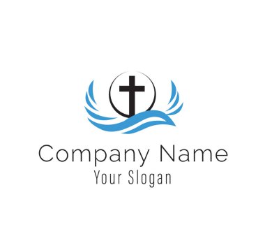 Kilise logosunu görmeniz gerekir. Hıristiyan sembolleri