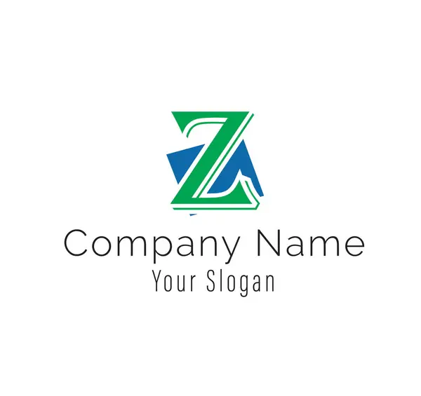 z kare logo simgesi tasarım vektör şablonu ilham