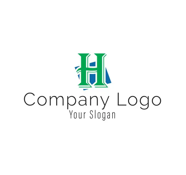 stock vector H Letter trademark brand logo