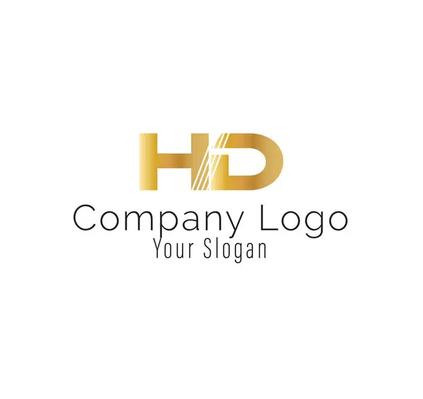 Alfabe harfi hd logo kombinasyon tasarımı, bir şirket veya iş logosu dizaynı .hd harfi logo tasarımı için. .