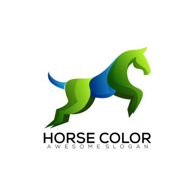 at logosu rengarenk tasarımı