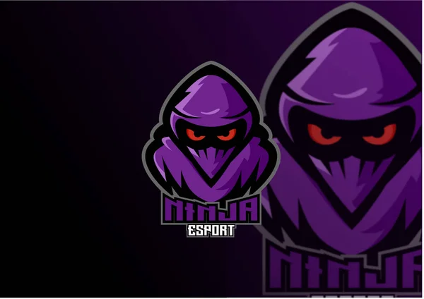Ninja Esport logo tasarımı premium maskot