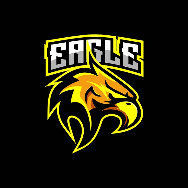 Eagle Logo Esport Gaming Design Mascot — Stock Vector