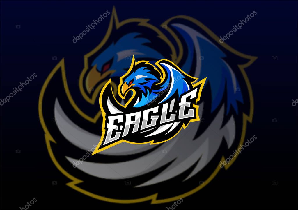 Eagle logo esport team mascot design