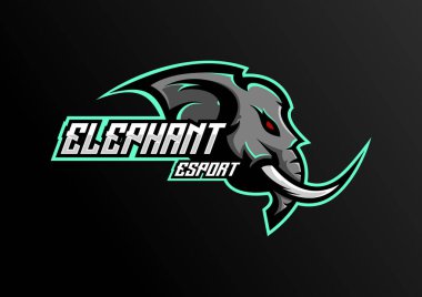 Fil esport logo takımı maskotu.