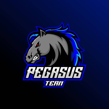 Pegasus logo tasarım esport takımı