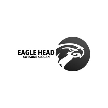 kartal başlı logo tasarımı renkli simge