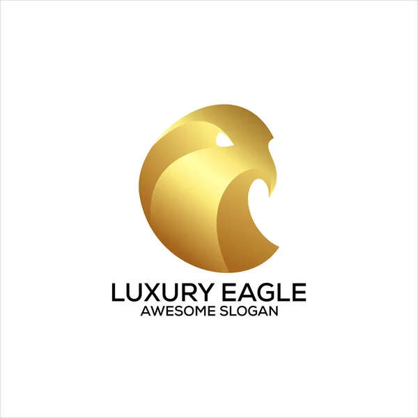 Luksusowe Logo Orła Projekt Gradient Kolorowe — Wektor stockowy