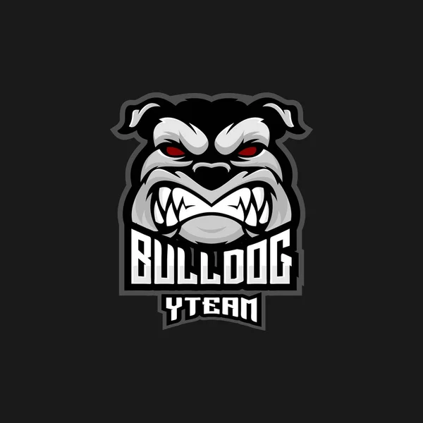 Bulldog logosu esport takımı maskotu.