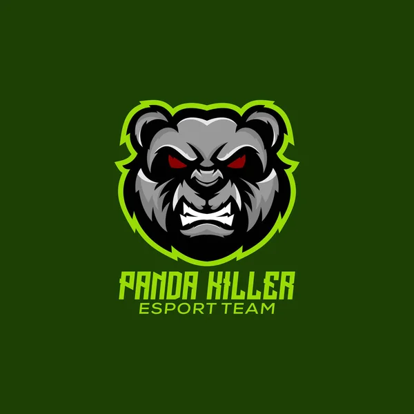 Panda katili logo tasarımı maskot esport oyunu