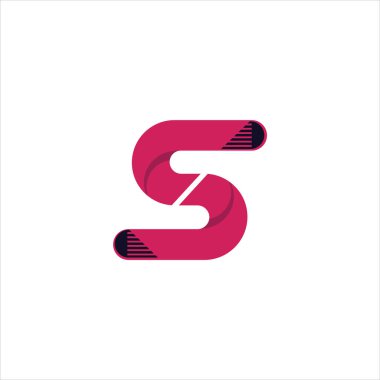 İlk s logo tasarım simgesi işi