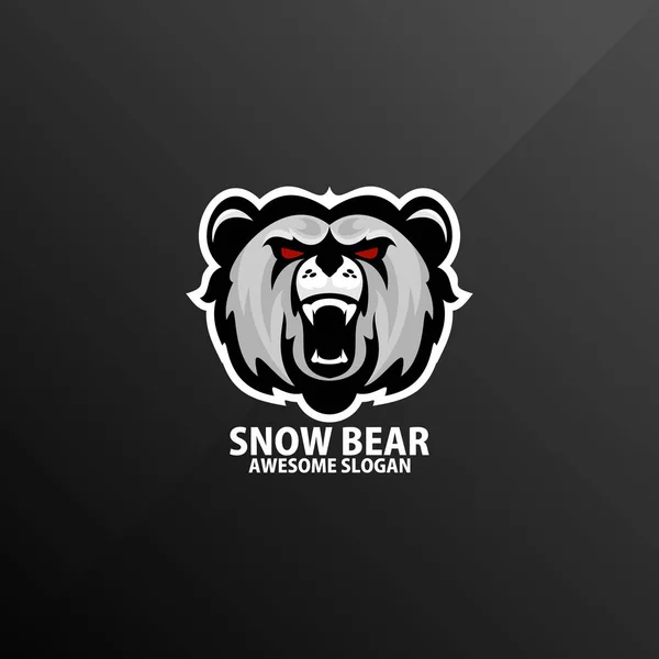 Kar Ayısı Logosu Esport Tasarım Maskotu