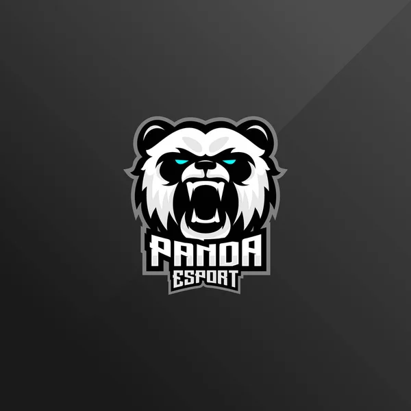panda kızgın logo tasarımı oyun esport takımı