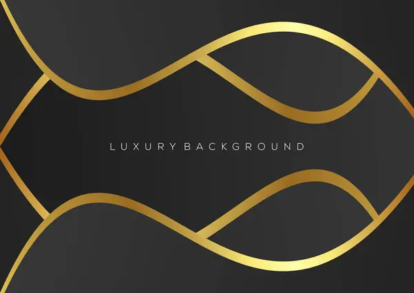 Luxus Linie Welle Hintergrund Design — Stockvektor