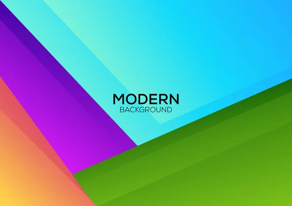 Bunte Moderne Hintergrundgestaltung Abstrakt — Stockvektor