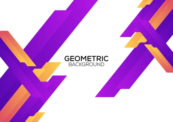 Minimalista Geometriai Háttér Gradiens Szín — Stock Vector