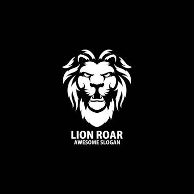 Aslan başlı kızgın logo tasarımı