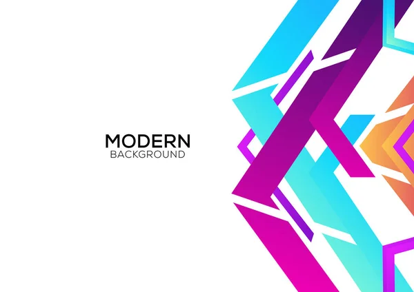 Geometrischer Hintergrund Abstraktes Design Modern — Stockvektor