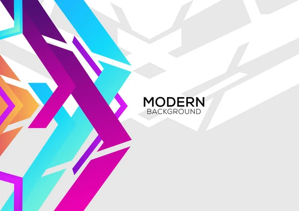 Geometrische Formen Abstrakte Hintergrundgestaltung Modern — Stockvektor