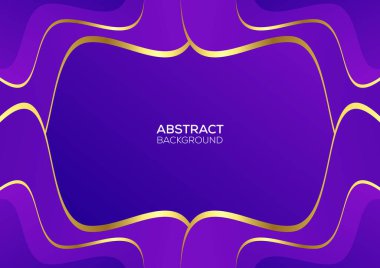 Lüks tasarımı olan soyut çerçeve mor