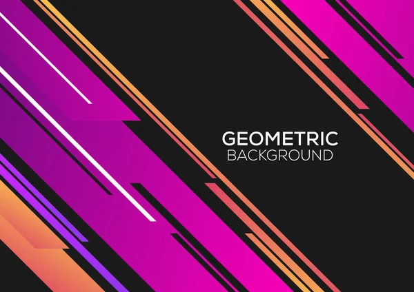 Moderne Geometrische Farbhintergrund Minimalistisches Design — Stockvektor