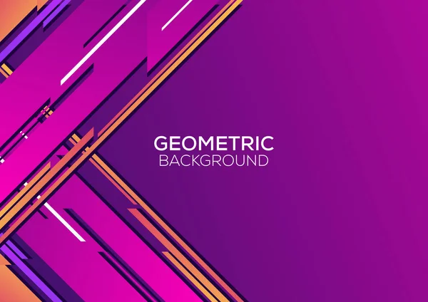 Moderne Geometrische Abstrakte Hintergrund Design Farbverlauf Lila — Stockvektor