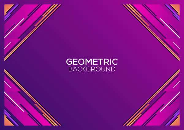 Modernes Geometrisches Hintergrunddesign Farbverlauf Lila — Stockvektor