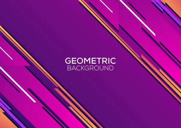 Modern Geometric Design Creative Background Gradient Purple — Stock Vector