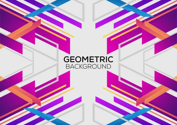 Moderne Abstrakte Geometrische Minimalistische Hintergrundgestaltung — Stockvektor