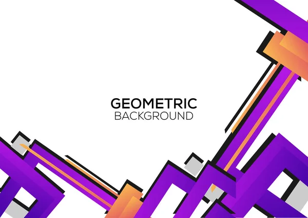 Moderní Geometrický Minimalistický Design Pozadí — Stockový vektor