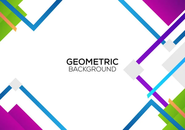 Modern Geometrik Tasarım Yaratıcı Arkaplan Şablonu — Stok Vektör
