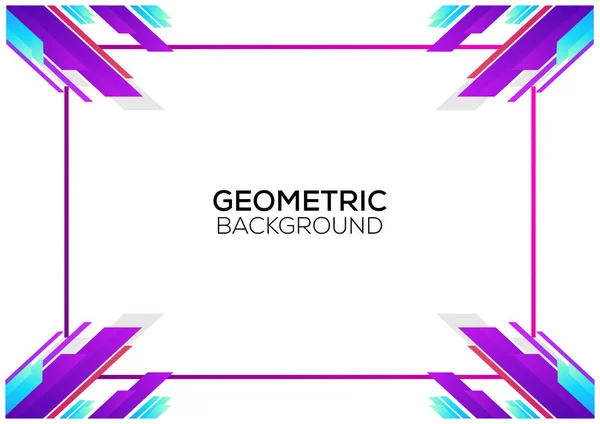 Décoration Géométrique Fond Design Dégradé Couleur — Image vectorielle