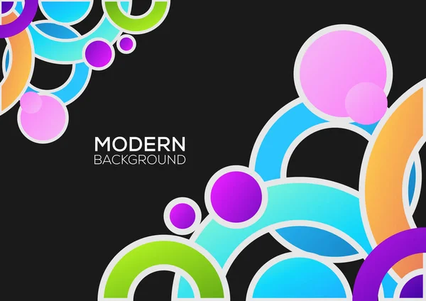 Geometrischer Hintergrund Modernes Design Farbverlauf Bunt — Stockvektor