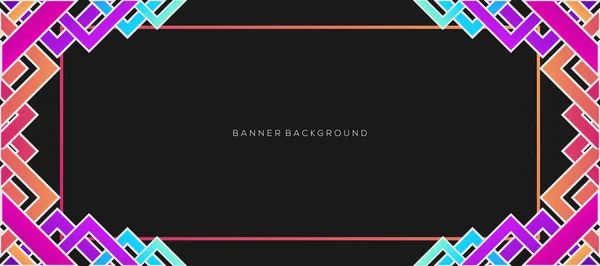 Moderne Geometrische Bunte Banner Hintergrunddesign — Stockvektor