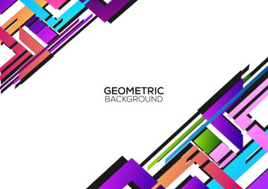 Geometrik modern arkaplan tasarımı modern çizgi